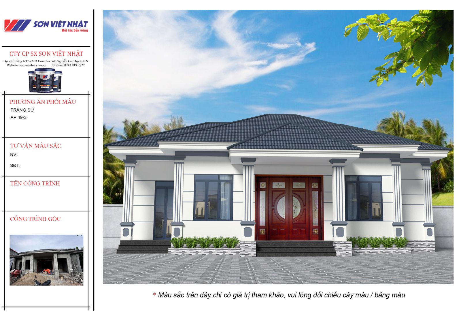 Sơn nhà màu trắng sứ Việt Nhật - Sắc Màu Đẳng Cấp Cho Mọi Công Trình